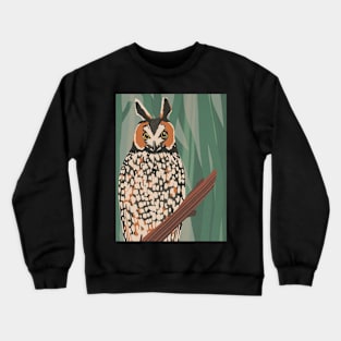 Long-eared Owl Crewneck Sweatshirt